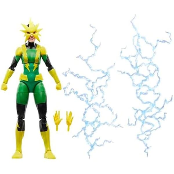 Samlarfigur - MARVEL - Electro (Francine Frye) - 15 cm - 4 tillbehör - Ledad