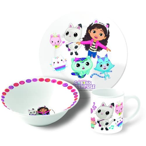 Stor - 3-Piece Ceramic Gift Set - Gabby's Dollhouse (88045)