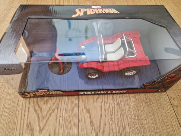 Marvel Spiderman Figure and Buggy 1:24 Scale Die Cast Figure