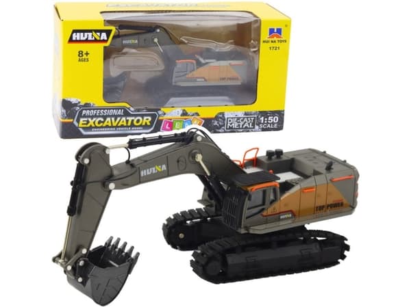 Caterpillar kaivinkone Metalli liikkuva kauha Huina Musta 1:50