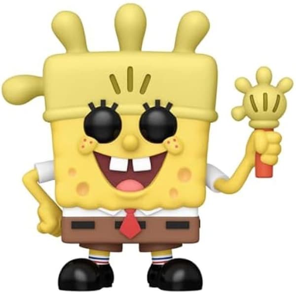 Figur - Funko - Spongebob Fyrkant - 9,5 cm - Kvalitetsvinyl - Luminös Handske