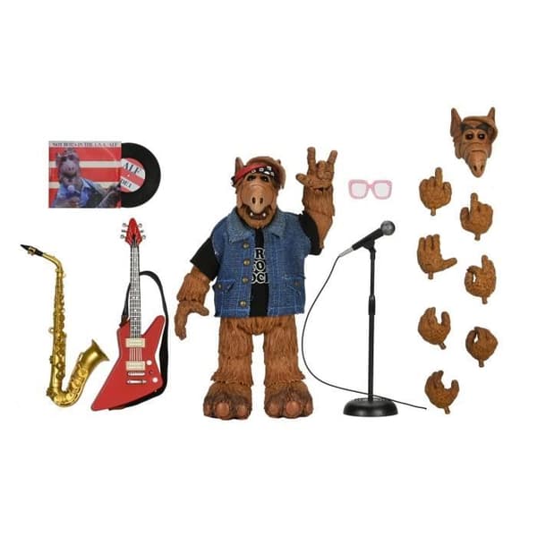 Figurine med ledade delar - NECA - Ultimate Born to Rock ALF - 17 cm - Inkluderade tillbehör - Blandat