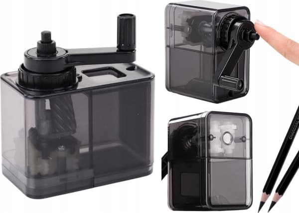 LeanToys Sharpener, Shaper, Håndtak, Med Beholder, Svart