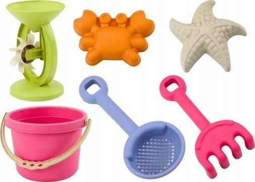 LeanToys Sand Leker Bøttesliper Silformer Pastell