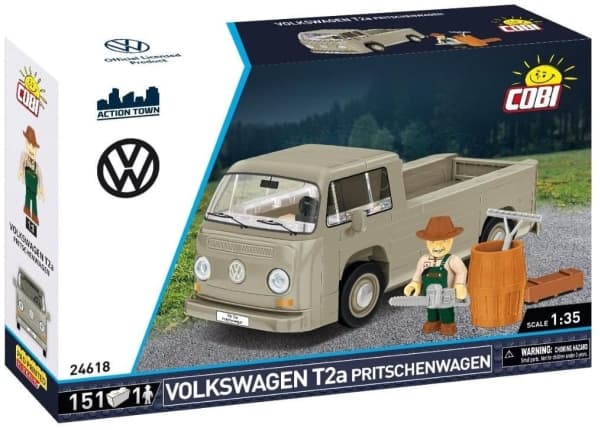 COBI Volkswagen T2a flakbil (grå, skala 1:35)