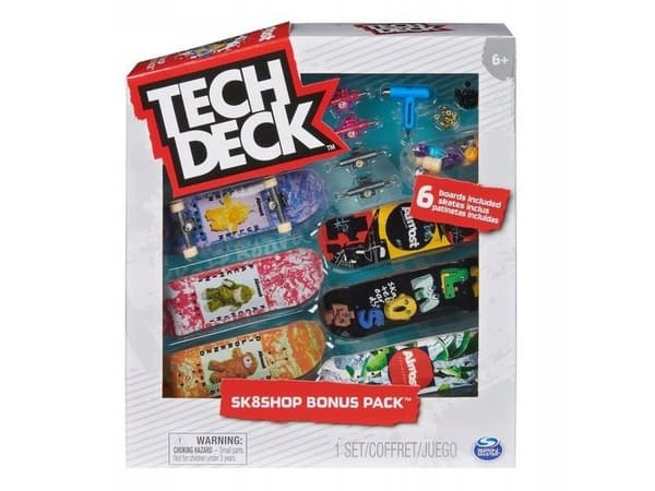 Set of 6 Tech Deck Almost Skateboards