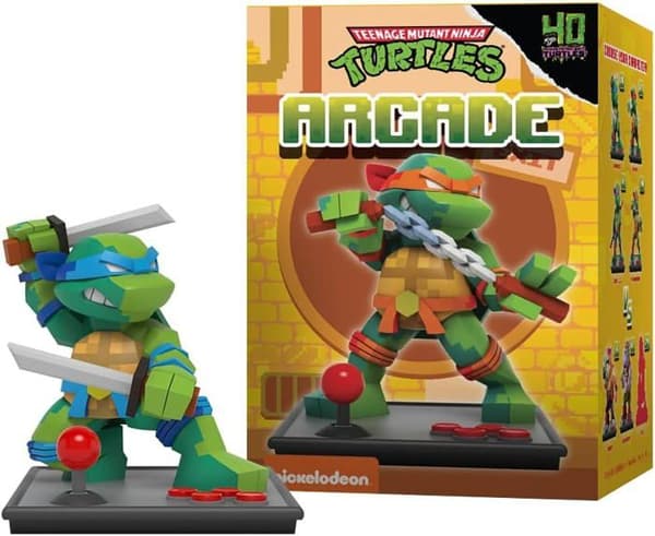 Figur = Figurine Mighty Jaxx Arcade : Tonåring Mutation Ninjamusslor