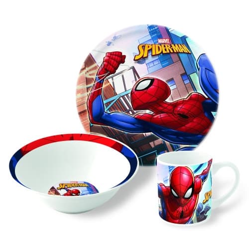 Stor - 3-Piece Ceramic Gift Set - Spiderman (78365)