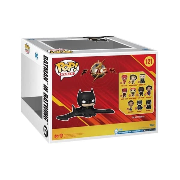 POP! Rides Super Deluxe Batman in Batwing 13 cm - FUNKO - The Flash - Batman License - Mixed