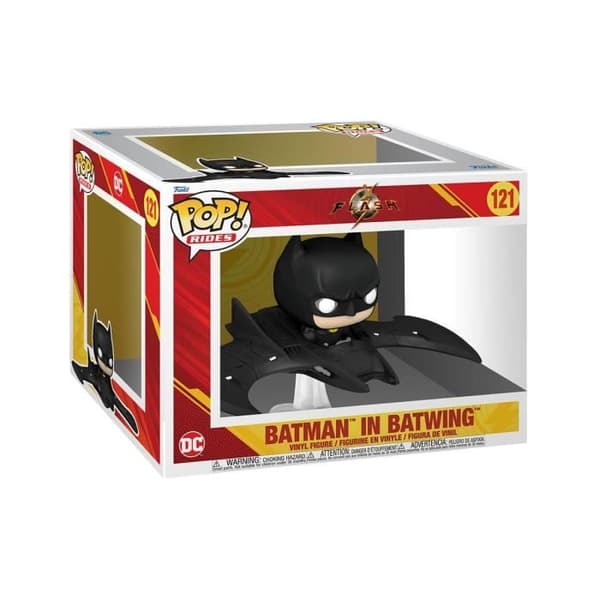 POP! Rides Super Deluxe Batman in Batwing 13 cm - FUNKO - The Flash - Batman License - Mixed