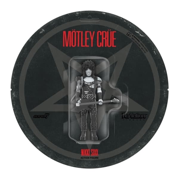 Collectible figurine: Motley Crue Reaction Figures Wave 02 - Nikki Sixx (Shout At The Devil - Black & White)