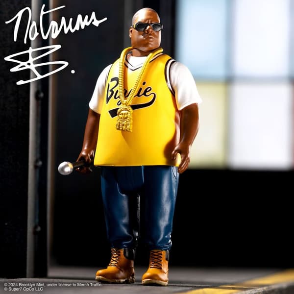Collectible figure: Notorious B.I.G. Reaction Figures Wave 04 - Notorious B.I.G. (Yellow Jersey)