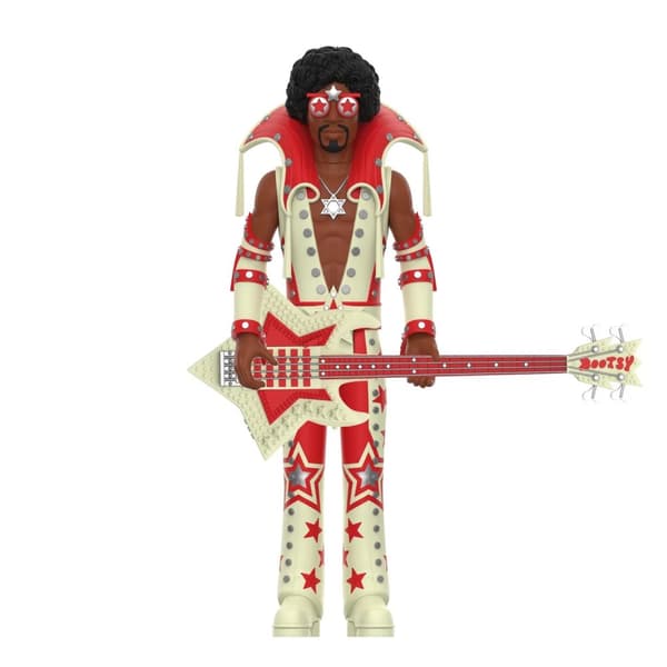 Samlarfigur: Bootsy Collins Reaction Figures Wave 03 - Bootsy Collins (Glow)