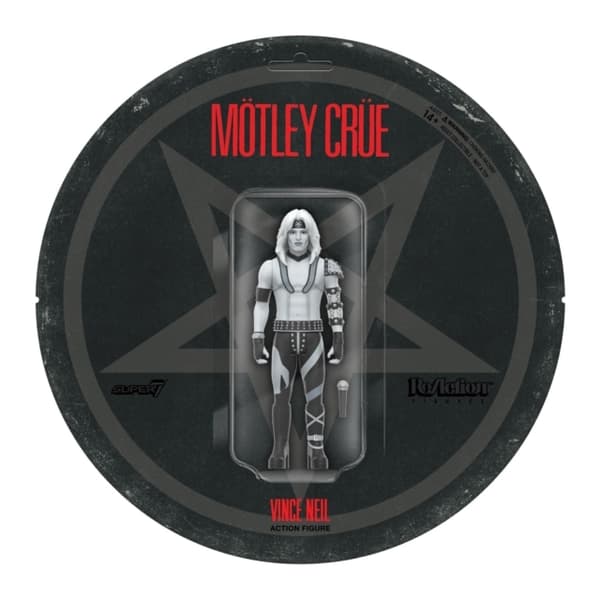 Samlarfigur: Motley Crue Reaction Figures Wave 02 - Vince Neil (Shout At The Devil - Black & White)
