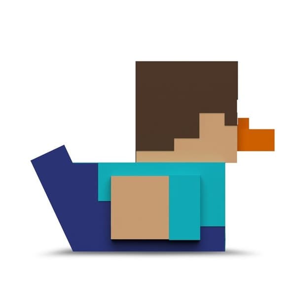 Figur - TUBBZ - Steve - Gummikanin - Officiell Produkt Minecraft - 9 cm