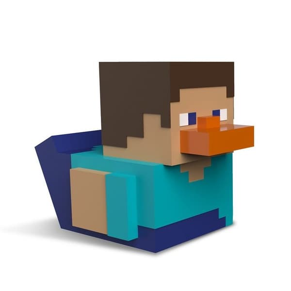 Figur - TUBBZ - Steve - Gummikanin - Officiell Produkt Minecraft - 9 cm