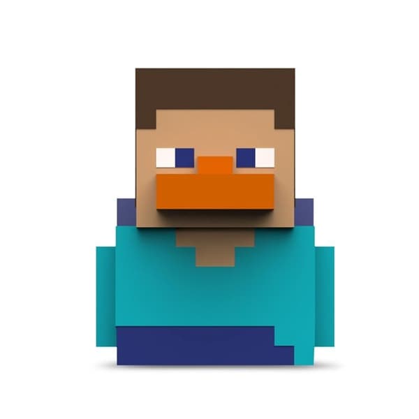 Figur - TUBBZ - Steve - Gummikanin - Officiell Produkt Minecraft - 9 cm