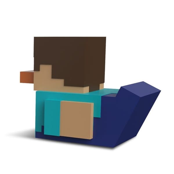 Figur - TUBBZ - Steve - Gummikanin - Officiell Produkt Minecraft - 9 cm