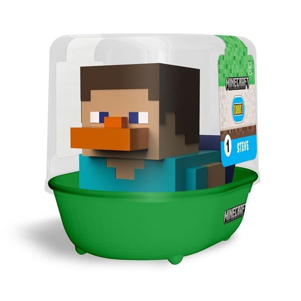 Figur - TUBBZ - Steve - Gummikanin - Officiell Produkt Minecraft - 9 cm