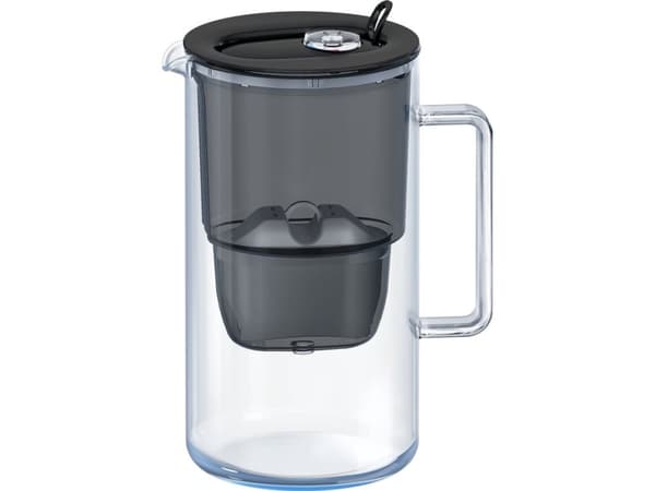Aquaphor Glass filterkanne 2,5L Sort + 1 Maxfor Plus Mg patron