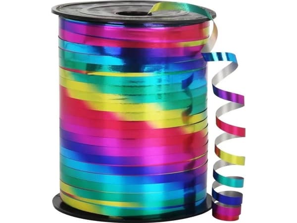 Holographic Decorative Ribbon Decorative Colorful Rainbow 450m 5mm EDUKAMP