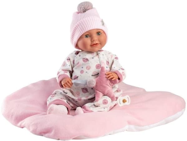 Llorens 74132 Heidi gråtende babydukke 42 cm med pute