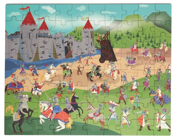 Magnetic puzzle and game 2-in-1 Knights