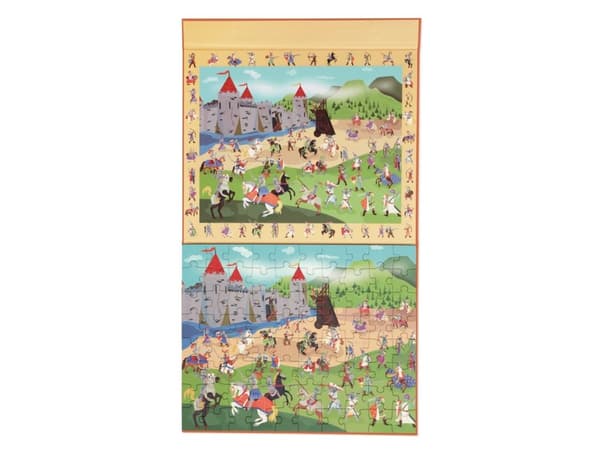 Magnetic puzzle and game 2-in-1 Knights