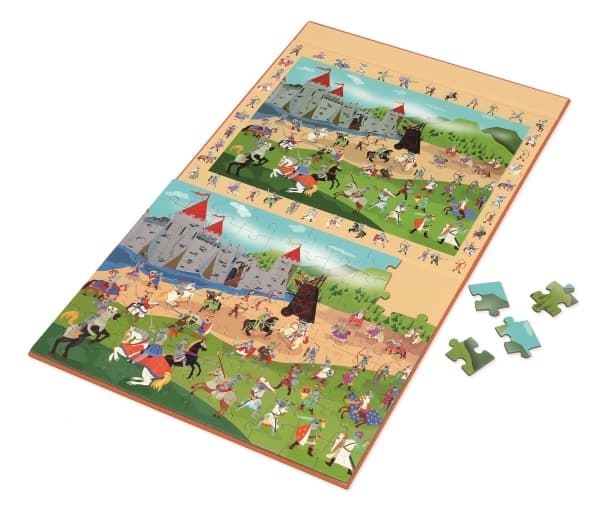 Magnetic puzzle and game 2-in-1 Knights