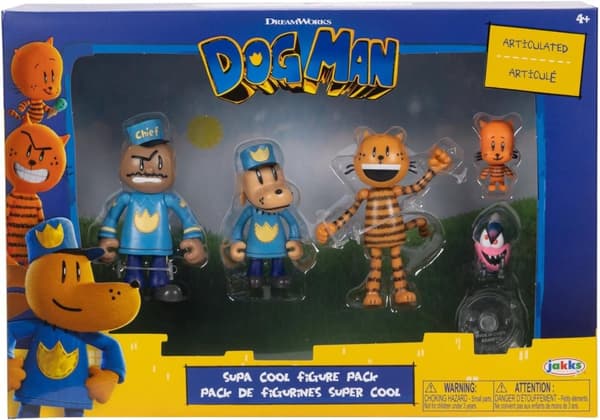 Dog Man Supa Cool figure Pack