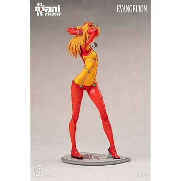 Statuett - GOOD SMILE COMPANY - ANM92497 - Asuka Shikinami Langley - 23 cm - Brons/Röd