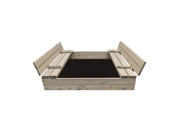4IQ Sandkasse med matte 160x160 cm (35192849)