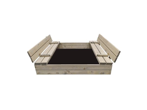4IQ Sandkasse med matte 160x160 cm (35192849)