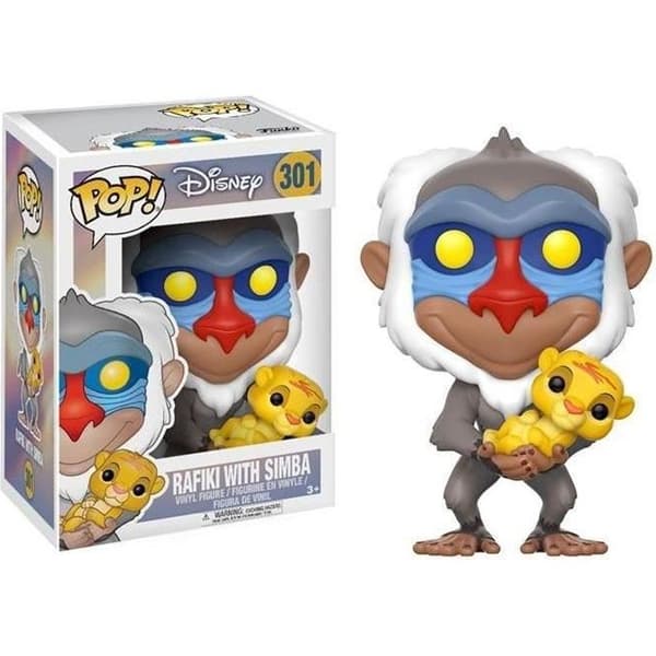Figurine Funko Pop! - Disney - Lejonkungen - Rafiki och Simba - 10cm - Under officiell licens