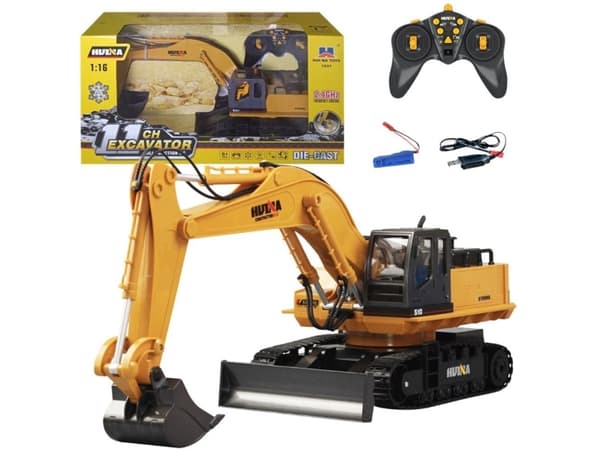 Caterpillar grävmaskin Roterande hytt Fjärrstyrd RC Huina 1:16