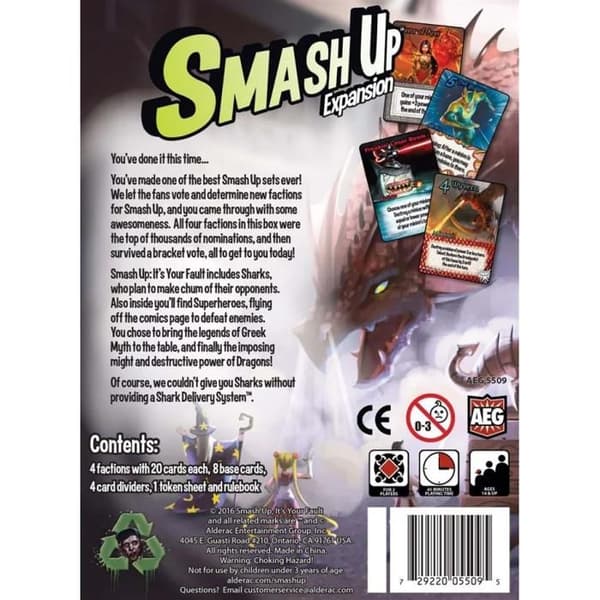 AEG Smash Up: It's Your Fault Card Game Expansion Pack
