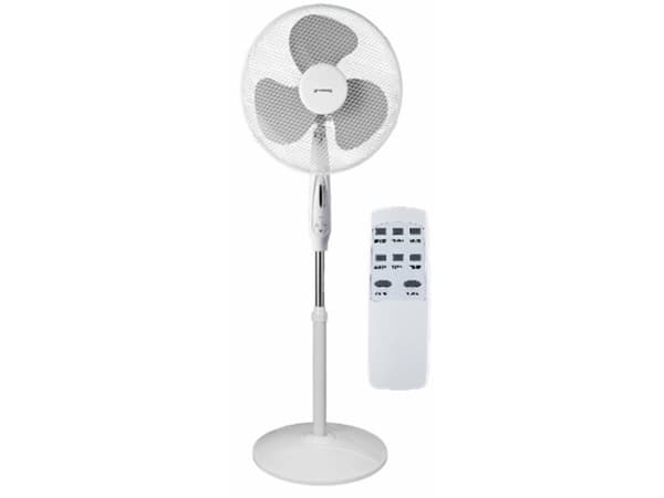 VOLTENO FLOOR FAN WHITE + REMOTE CONTROL 40cm WHEEL BASE