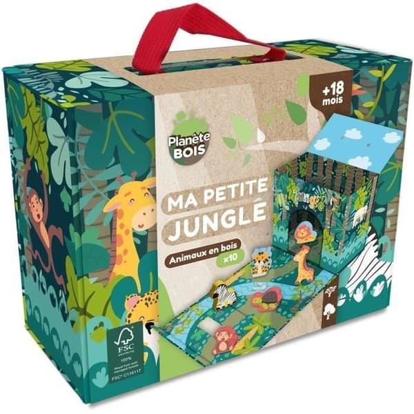 Safari Playhouse - PLANeTE BOIS - FSC - 10 stycken - Barnspel - Från 18 månader