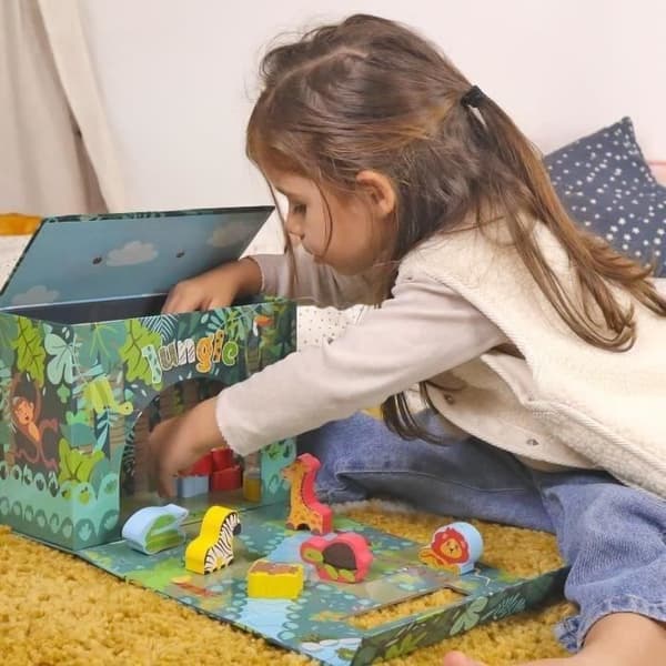 Safari Playhouse - PLANeTE BOIS - FSC - 10 stycken - Barnspel - Från 18 månader