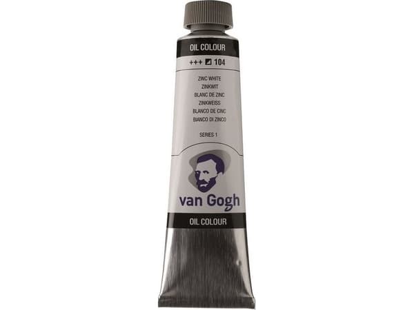 Van Gogh Oil Colour Tube Zinc White (Safflower Oil) 104