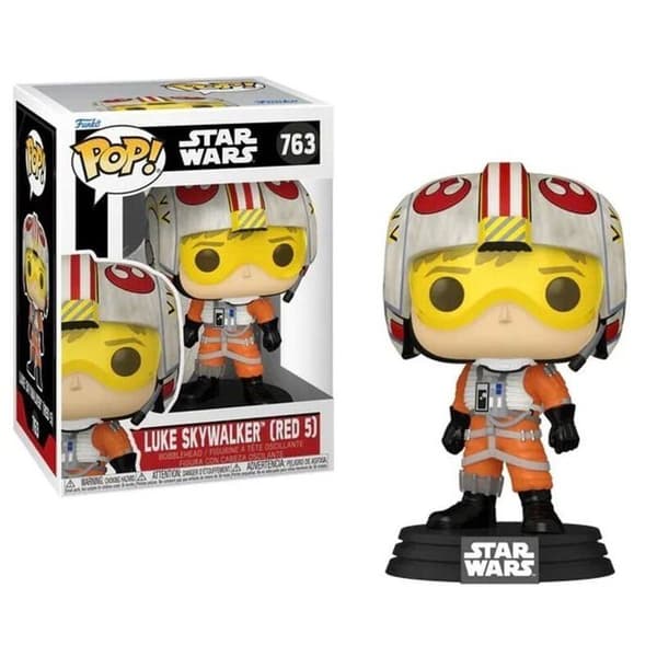 Figurine - Funko Pop! - Star Wars: SWS9 - Luke Red 5 - 9,5 cm - Vinyl av hög kvalitet