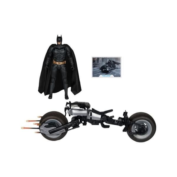 McFarlane Toys - The Dark Knight DC Multiverse - Figur med fordon Batman &amp; The Batpod 18 cm