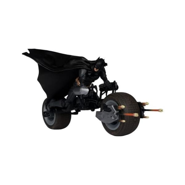 McFarlane Toys - The Dark Knight DC Multiverse - Figur med fordon Batman &amp; The Batpod 18 cm