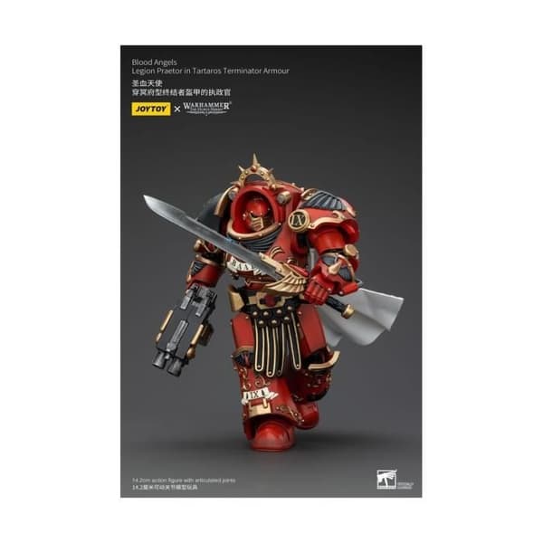 Joy Toy (CN) - Warhammer The Horus Heresy - Figurine 1/18 Blood Angels Legion Praetor i Tartaros Terminator Armor 14 cm