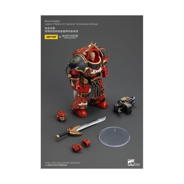 Joy Toy (CN) - Warhammer The Horus Heresy - Figurine 1/18 Blood Angels Legion Praetor i Tartaros Terminator Armor 14 cm