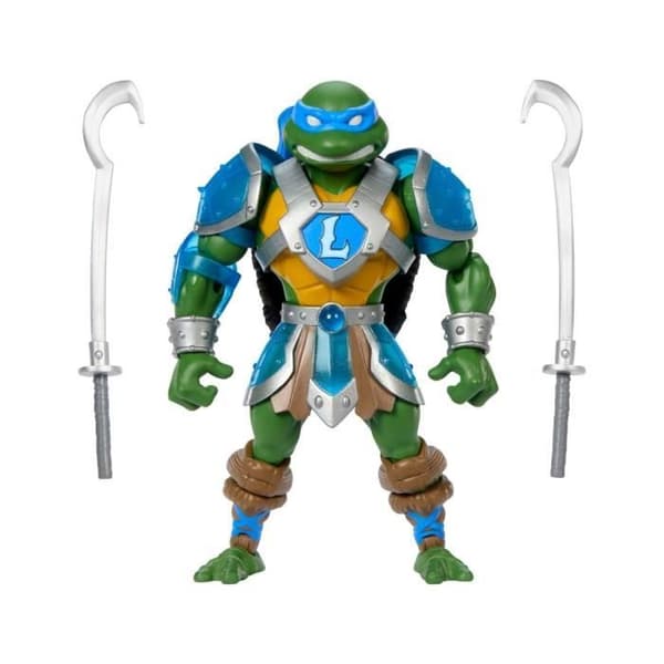 Mattel - MOTU x TMNT: Sköldpaddor från Grayskull - Figurin Leonardo 14 cm