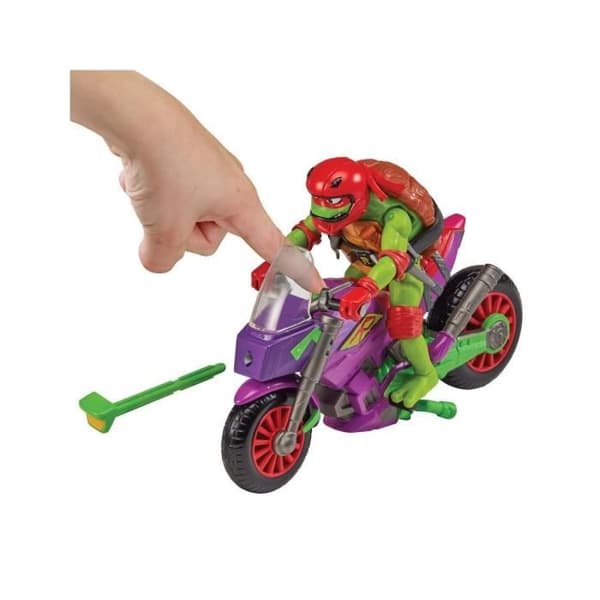 Playmates - Berättelser från de Turtles i tonåren - Figur med fordon Raphael &amp; Lila Draken 12 cm