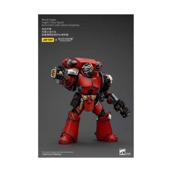 Joy Toy (CN) - Warhammer The Horus Heresy - Figur 1/18 Blood Angels Angel's Tears Squad Arch-Erelim med Volkite Serpentas 12 cm