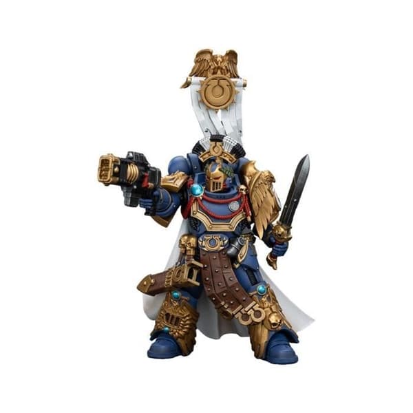 Joy Toy (CN) - Warhammer The Horus Heresy - Figur 1/18 Ultramarines Legion Praetor med Kraftsvärd och Volkite Serpenta 20 cm
