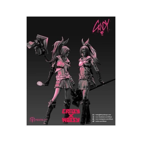 i8 Toys - Mentality Agency Serie - Figur Figur 1/6 Candy Battle Skadad Ver. 28 cm